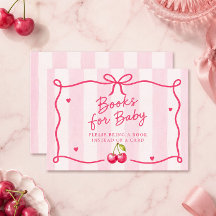 Kirsch-Baby-Shower-Bücher für Baby