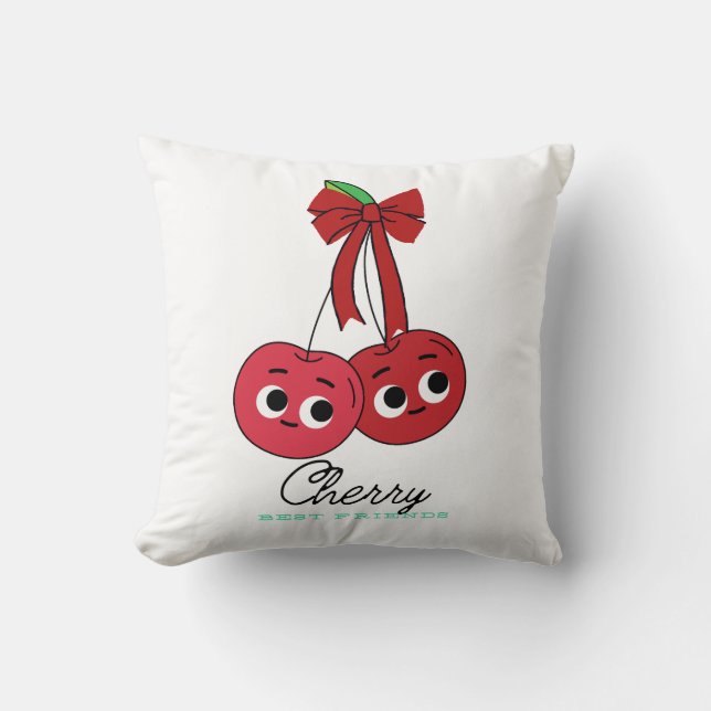 KIRSCH BESTE FREUNDIN KISSEN (Vorderseite)
