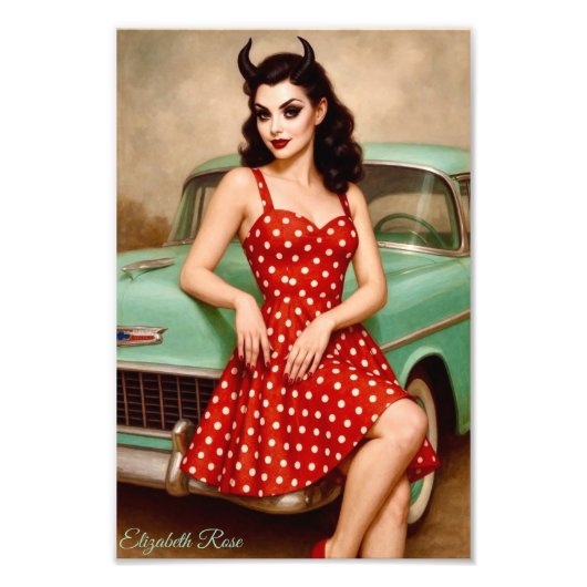 Kirsch-Bombshell Fotodruck (Vorne)