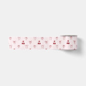 Kirsch-Bow-Coquette-Rosa-Geschenk Süßes Muster Satinband (Vorderseite)
