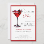 Kirsch-Cocktail Ein bisschen älter, Geburtstag jed Einladung (Vorderseite)