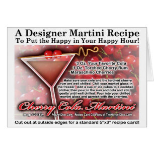 Kirsch-Cola-Martini-Rezeptkarten