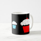Kirsch-Cupcake Kaffeetasse (VorderseiteRechts)