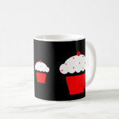 Kirsch-Cupcake Kaffeetasse (VorderseiteRechts)