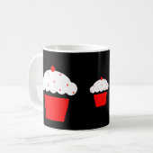 Kirsch-Cupcake Kaffeetasse (Vorderseite Links)