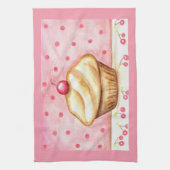 Kirsch Cupcake Küchentuch  (Vertikal)