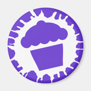 Kirsch-Cupcake Magnet
