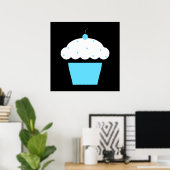 Kirsch-Cupcake Poster (Heimbüro)