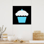 Kirsch-Cupcake Poster (Küche)