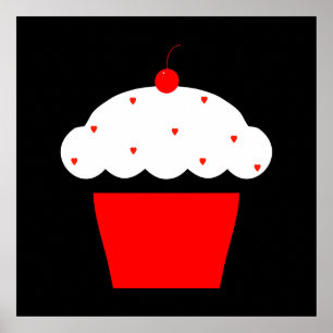Kirsch-Cupcake Poster