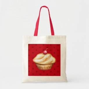 Kirsch-Cupcake-Tragetasche Tragetasche