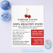 Kirsch Frucht, Gesundheitsnahrungsgeschäft Werbung Flyer (Einzeln)