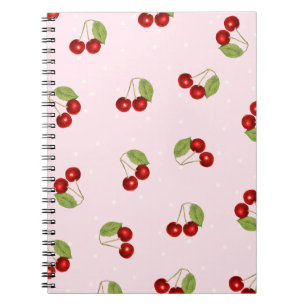 Kirsch Frucht Muster Notizbuch Notizblock