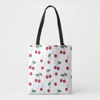 Kirsch Frucht Wiederholungsmuster Design Tasche