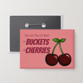 Kirsch Fruchtkollektion Button (Vorderseite/Rückseite)