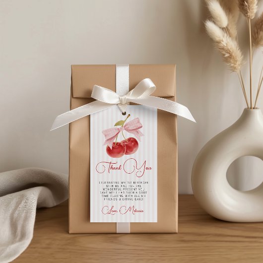 Kirsch-Geburtstagsgeschenk-Anhänger Geschenkanhänger