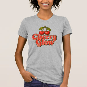 Kirsch-Glanz Retro Vintage Kirsch-Grafik T-Shirt