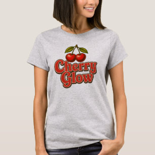 Kirsch-Glanz Retro Vintage Kirsch-Grafik T-Shirt