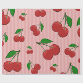 Kirsch-Illustration Geschenkpapier (Flach)