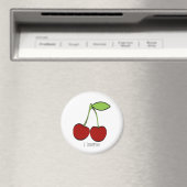 Kirsch-Illustrationsmagnet Magnet (In Situ (Geschirrspüler))