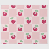 Kirsch-Karo-Wonne Geschenkpapier (Flach)
