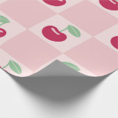 Kirsch-Karo-Wonne Geschenkpapier (Ecke)