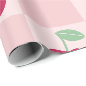 Kirsch-Karo-Wonne Geschenkpapier (Rolleneckpunkt)