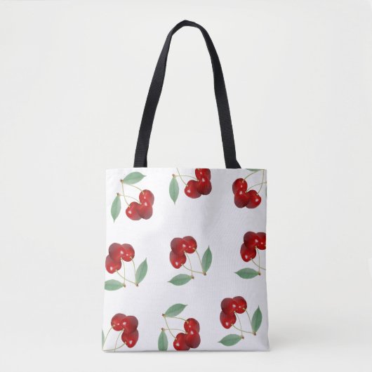 Kirsch-Muster-Tasche Tasche (Vorderseite)