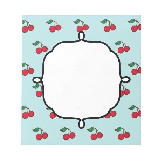 Kirsch-Notizblock-Geschenk Notizblock (Vorderseite)