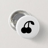 "Kirsch" Piktogramm-Knopf Button (Vorne & Hinten)