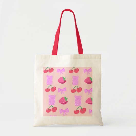 Kirsch-Pop-Tasche Tragetasche (Vorne)