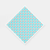 Kirsch-Punktmuster – Retro-Frucht-Geschenk & Deko Serviette (Ecke)