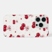 Kirsch-Schleifen-Handyhülle iPhone Hülle (Rückseite (Horizontal))