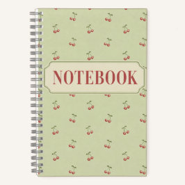 Kirsch-Tagebuch – Gepunktetes Journal Notizblock