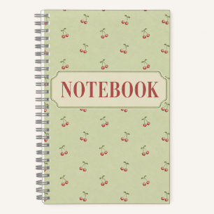 Kirsch-Tagebuch – Gepunktetes Journal Notizblock