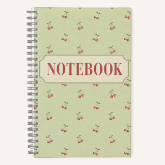 Kirsch-Tagebuch – Gepunktetes Journal Notizblock