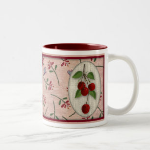 Kirsch-Tasse Zweifarbige Tasse