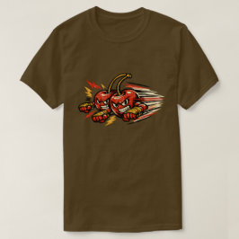 Kirsch-Twin-Striker — Vintage-Retro-Duo-Kämpfer  T-Shirt