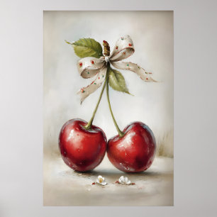 Kirsch-Valentinstagsdruck, Frühling-Wandkunst Poster