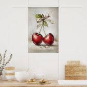 Kirsch-Valentinstagsdruck, Frühling-Wandkunst Poster (Küche)