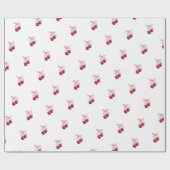 Kirsch-Verpackungspapier Geschenkpapier (Flach)