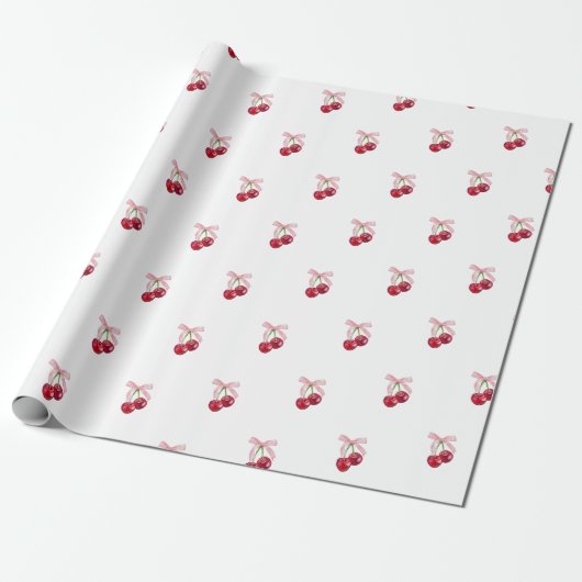 Kirsch-Verpackungspapier Geschenkpapier (Ungerollt)