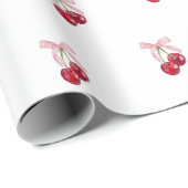 Kirsch-Verpackungspapier Geschenkpapier (Rolleneckpunkt)
