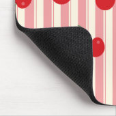 Kirschbandstreifen Mousepad (Ecke)