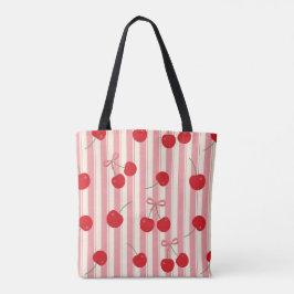 Kirschbandstreifen Tasche