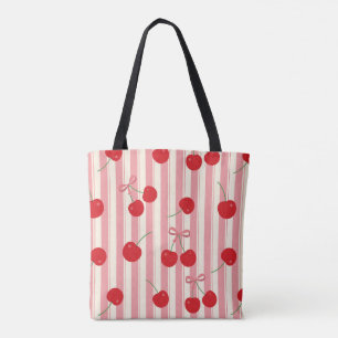 Kirschbandstreifen Tasche