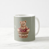 Kirschbär in einem Korb Kaffeetasse (VorderseiteRechts)