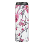 Kirschbaum in Blüte Thermosbecher (Rückseite)