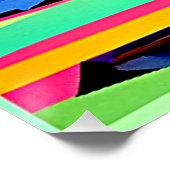 Kirschbaum inmitten von Felsen 1 Poster (Ecke)
