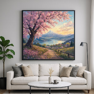Kirschbaum - Malerei im impressionistischen Stil Poster